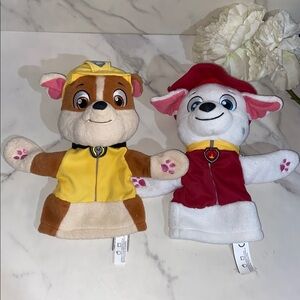 Paw Patrol Hand Puppet Plush Stuffed Animal set of 2